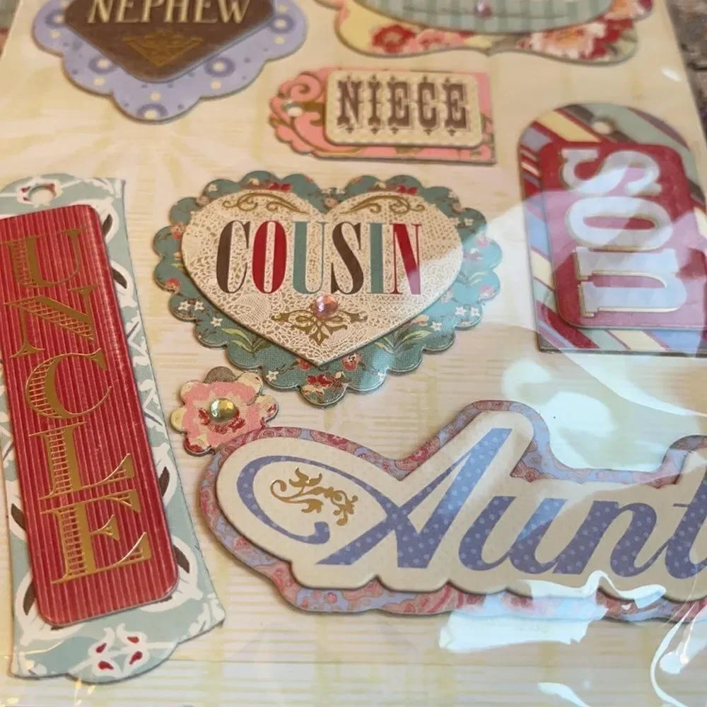 FAMILY WORD Adhesive Chipboard
